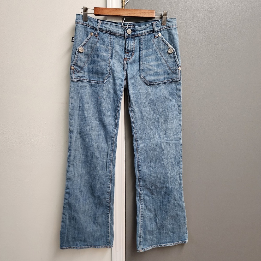 ROCK & REPUBLIC Womens Siouxsie Siosm Boot Cut Denim Stretch Blue Jeans 28 NOTE